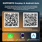 2026 Upgraded Wireless Carplay Adapter, 4 in 1 Screen Mirroring Support Mirror Link/AirPlay for Apple CarPlay & Android Auto, Mini USB/Type-C Plug & Play Car Play Adapter, Wired to Wireless No Latency