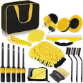 22Pack Drill Brush Attachment Set for Jeep Wrangler JK 2007-2018, Car Wash Cleaning Kit, Automotive Detailing Drill Scrub, Vehicle Cleaning Supplies