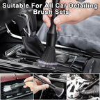 8PCS Car Detailing Brush Set, Car Detailing Brush, Soft Car Cleaning Brush, Suitable for Cleaning Car Interiors, Including Air Vents, Center Console, Seat Gaps, and More