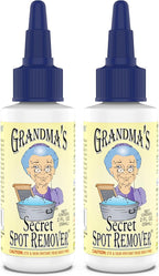 Grandma's Secret Spot Remover for Clothes - Chlorine, Bleach and Toxin-Free - Fabric Stain Remover Removes Oil, Paint, Blood and Pet Stains – 2 Ounce, Pack of 2