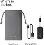 AirFly Pro 2 – Bluetooth Adapter for Airplane, Pair 2 AirPods or Wireless Headphones – 3.5mm AUX Bluetooth Transmitter and Receiver for Cars, Boats, Treadmills, TVs– Airplane Travel Essentials, Black