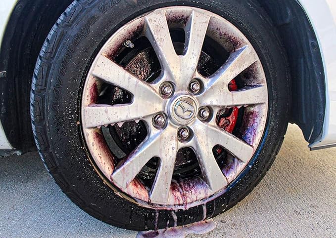 Sonax Wheel Cleaner Plus (25.4 oz) Bundle with Microfiber Cloth (3 Items)