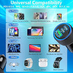 USB C Car Charger, Rombica 2Pack 3-Port 67W Dual PD USB-C&USB-A Car Power Cigarette Lighter USB Charger 3 in 1 PD/QC Type C Fast Car Charge for iPhone 17 17 Pro Max 16 15 14 13 12/Galaxy S26 S25/Pixel
