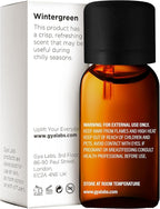 100% Pure Wintergreen Essential Oil - 0.34 Fl Oz - Wintergreen Oil for Hair, Skin, Diffuser, Aromatherapy & DIY Candle Making Scent