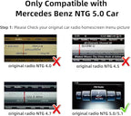 CarPlay Android Auto Adapter Decoder Retrofit Kit Fits Mercedes Benz 2015-2018 A/B/C/E/GLA/GLC/GLS/GLE with NTG System, Supports Wireless CarPlay Android Auto/Mirror Link/Camera/USB Drive/NAV