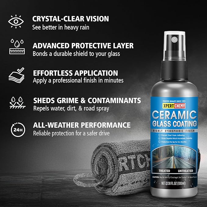 Car Clay Bar 4 Pack 400g(4x100g) and Ceramic Glass Coat Protectant, Long-Lasting and Durable Ceramic Coating, Auto Detailing Premium Grade No Scratch Magic Clay Bars Cleaner Kit