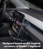 PM Auto Under Screen Storage for 2023-2025 Tesla Model 3 Highland, Center Console Organizer Tray, Model 3 Accessories