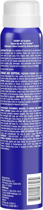 Ozium Air Sanitizer Spray - Room Odor Eliminator for Home, Car, and Office - Citrus Air Cleaner - 3.5 oz - 2 Pack