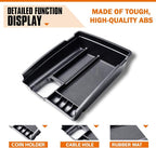 TACORBO Center Console Tray Compatible with Nissan Rogue 2014-2020 and Rogue Sport 2017-2022 Accessories, Armrest Secondary Storage Box, Interior ABS Insert Tray, Black