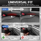 4PCS Car Seat Gap Filler Organizer, Universal Car Seat Gap Blocker with Storage Slot, Leak-Proof Seat Gap Plug for Car SUV Truck, Automotive Interior Accessories, Black