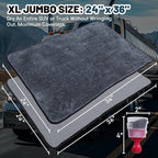 Car Drying Towel Microfiber Cleaning Cloth - 24" x 36" Large Twisted Loop 600GSM - Super Absorbent Auto Detailing Towel for Cars Truck SUV Window - Streak Free & Lint Free Washing Accessories