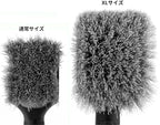 Detail Factory - ProGrip XL Tire Brush - Ergonomic ProGrip Handle, Stiff Synthetic Bristles, Ergonomic Design, Efficient Tire Brushes for Cleaning Tires - Solar Flare