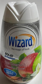Wizard The Magic of Fresh gel Air Freshener, solid air freshener 7.8 oz Apple cinnamon/vanilla bean (Pack of 6)
