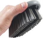Carpet and Upholstery Cleaning Brush,Carpet Scrubber Stiff Bristle Detailing Scrub Brushes,Interior Leather Brush for Car and Home (Gray)