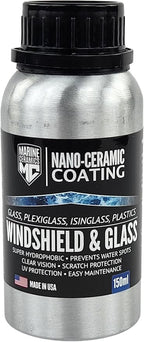 Professional Windshield & Glass Ceramic Coating (150ml) / 18 Month Protection, Increase Visibility, Prevents Water Spots, Staining & Scratches/For Glass, Isinglass, Plexiglass