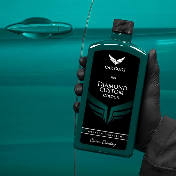 Car Gods Iris Custom Color Turquoise 3-in-1 Polish Wax Color Restorer & Scratch Remover, 16 Colors Available, 17 Fl Oz