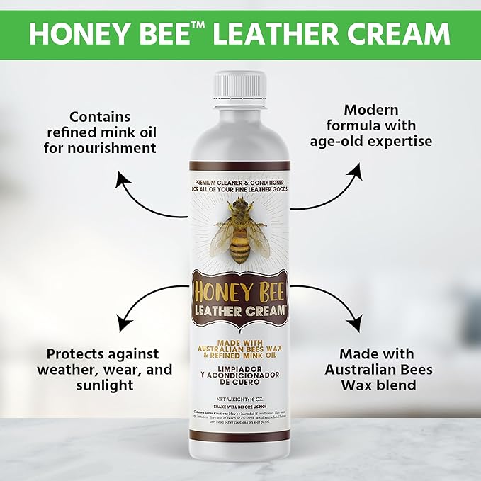 Honey Bee™ Leather Cream, Leather Conditioner