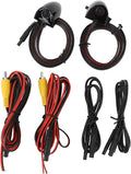 Car Blind Spot Camera Side View Backup Camera Kit Universal 12V NTSC IP67 80° Wide Angle Left Right Pair Output