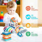 Busy Board for 1 Year Old, Travel Toys for Toddler 1-3 on Plane Car, Montessori Busy Board Busy Cube, Toys for 1 Year Old Boy Girl, Easter Basket Stuffers for Toddler