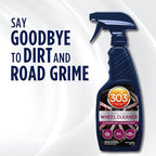 303 Products Heavy Duty Wheel Cleaner - Rim Cleaner for Car - Brake Dust Remover - All Wheel Safe - Iron Indicating Formula - Non Corrosive Formula, 15.5 fl. oz. (30597CSR) Packaging May Vary