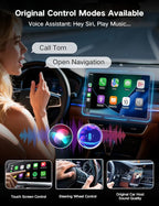 Kairiyard Wireless CarPlay Adapter for iPhone and Android Auto, 2-in-1 Convert Wired to Wireless Car Play Adapter, Plug and Play, No Latency, Fast and Stable Auto Connect, with USB/USB-C