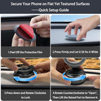 JKSML Magnetic Car Phone Holder [98LBS Strongest Suction & 2800gf Magnetic] 360° Adjustable Foldable Car Mount for Magsafe, Versatile for Car/Gym/Mirror Mount/Daily Stand, for iPhone&Android, Sliver
