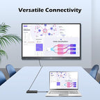 4-Port USB 3.0 Ultra-Thin Data Hub USB Distributor, Suitable for MacBook, Mac Pro/Mini, iMac, Surface Pro, XPS, laptops, USB Flash Drives, Mobile HDD, Printers, and More… (Slim USB C - 0.5 ft)