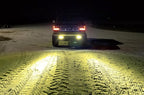 iJDMTOY 7-Inch Universal Fit 3000K Yellow Lens High Power LED Daytime Running Light Bar (DRL) With Brackets, Wirings