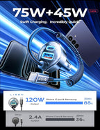 LISEN 90W for iPhone 17 16 15 Pro Max Car Charger USB C Fast Charge,Super Fast for iPhone 17 16 Car Charger USB C Adapter for iPhone 17e 16 15 Pro Max Plus Air,Samsung Galaxy S26 Ultra, Android