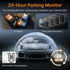 Miofive Dash Cam Front – 4K UHD Dash Camera for Cars, Built-in Bluetooth, 5G Wi-Fi, GPS, 3" IPS Screen, Night Vision, 140° Wide Angle, HDR, 24-Hour Parking Mode, G-Sensor(S1)