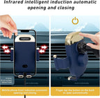 Wireless Car Charger Mount,15W Qi Fast Charger, Wireless Car Charger Smart Sensor Air Vent, Automatic Clamping Phone Holder for iPhone 13/12/11//XS/XR/8, Samsung S22/S21/S20/Note 20, etc (Blue)