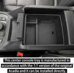 RUNROAD Center Console Organizer Compatible with GMC Acadia 2017-2023 Accessories, Insert Armrest Storage Tray Console Organizer Secondary Storage Box, Black