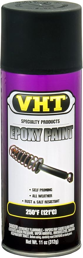 VHT SP652 Satin Black Epoxy All Weather Paint Can - 11 oz.