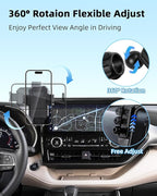 PZK Car Phone Mount for 2020 2021-2025 2026 Toyota Highlander L/LE/Hybrid XLE/Nightshade Accessories 8-inch Screen Auto Lock Car Phone Holder 360° Rotation Cradles Not Affect Vent (Not fit 12.3 inch)