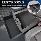 TOPINSTALL Large-Capacity Jump Seat Hanging Tray Compatible with 2019-2026 Chevy Silverado/GMC Sierra 1500, 2020-2026 Silverado/Sierra 2500HD 3500HD, Console Organizer (Split-Bench Folding Seat Only)