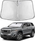 EcoNour Windshield Sunshade Compatible for GMC Acadia 2017-2021 2022 2023, Sun Visor for Front Windshield & Window Sun Shade Cover, UV Heat Blocker & Protector, Car Accessories