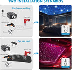 Twinkle Starlight Headliner Kit, Music Sync 550pcs 0.03in 9.8ft Fiber Optic Light APP/Remote Control for Car Home Ceiling Star Lights