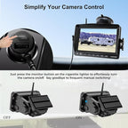 Wireless Magnetic Backup Camera, 15000mAh Battery Powered Rechargeable Waterproof HD Solar Back Up Rear View Bluetooth Hitch Camera with 7 Inch 1080P Monitor System for Car Truck Trailer RV VN003