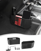 Hoolcar Metal Gear Shift Center Console Organizer Storage Box for 2018-2024 Jeep Wrangler JL JLU Gladiator JT & Rubicon Sahara 4XE Storage Box Tray, Flag Style