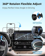 PZK Car Phone Mount for 2020-2025 2026 Toyota Highlander L/LE/Hybrid XLE/Nightshade Accessories 8-inch Screen Magnetic 15W Fast Wireless Charger Cell Phone Holder Not Affect Vent (Not fit 12.3 inch)