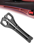 2pcs Car Seat Gap Filler Organizer with Seat Belt Holes