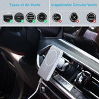 7.5W MagSafe Wireless Car Charger Mount Pro Strong Magnetic Vent Holder for iPhone 15/14/13/12 Series & More, 360° Rotation & Overheat Protection, White