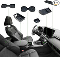 ELECFRESH 6PCS Center Console Organizer Tray for 2025 2024-2019 Toyota RAV4 Accessories, Armrest Storage Box, Driver Storage Drawer, Passenger Storage Mat Console Cup Holder Inserts for Toyota RAV4