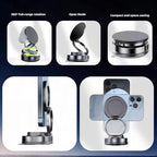 Upewefi 2026 Upgraded Car Phone Holder for Mag Safe, 3500gf Strongest Magnetic, 360° Adjustable Car Phone Holder, Phone Holders for Your Car (2pcs-Ring Shaped Black)