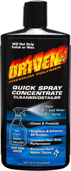 DRIVEN Quick Spray Concentrate, Cleaner, Spray Detailer, Boats, Cars, RVs, Motorcycles, Brightens & Enhances Surface with Non-Stick Protection, Fiberglass, Paint, Metal, Glass, Plastic