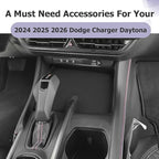 LUWU 2026 Charger Center Console Anti-Slip Mat Compatible with 2024 2025 2026 Charger Daytona R/T Scat Pack Accessories Silicone Protective Pad Liner Premium Protective Pad Phone Charger Liner Mat