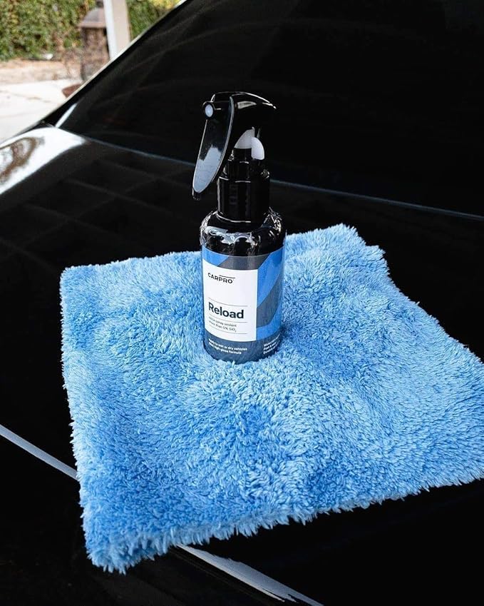 CARPRO CQUARTZ UK 3.0_30ml Kit w/Reload, Ceramic Coating Finish, Bonds to Paint, Glass, Metal and Plastic DabDab Wash Mitt, Car Wash Glove - Bundle