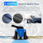 H&G lifestyles Spotless Water System for Car Wash, with By-Pass Valve, Water Deionizer for Car Washing, Spot-Free Deionized Water,Portable Design 3/4 GHT Brass Fittings