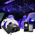 AMKI Upgraded 16W Twinkle Starlight Headliner Kit Shooting Star Twinkle+Sound Activated 450pcs 0.03in 9.8ft Cables Fiber Optic Lighting Meteor Kit for Car Home Ceiling Roof Decor