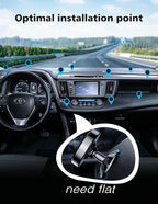 [2 Pack Magnetic Phone Holder car,[360°Rotation] car Mount Magnet,[4 N52 Magnets] Super Magnetic Force is Suitable for Most iPhone and samsumg Smartphones ，Black Phone Holder (Black)